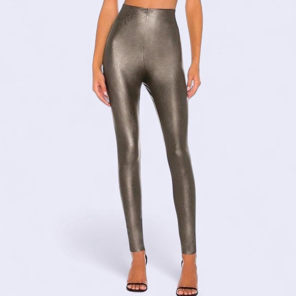 Commando Metallic High-Waisted Leggings